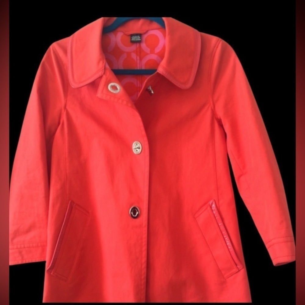 Orange Coach Tain Coat